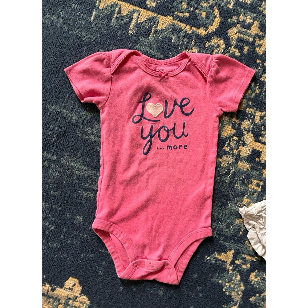 Carter’s Baby Girl “Love You More” Pink Bodysuit – 18M

Adorable Carter’s